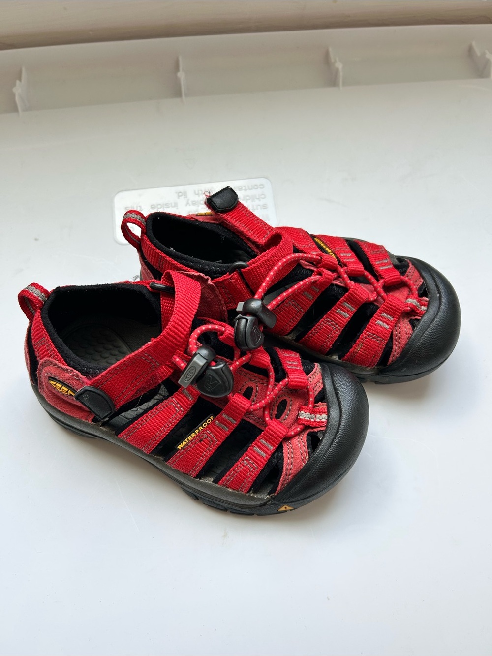 KEEN Newport H2 Toddler Sandals Size 10 - Racing Red Waterproof - Hiking Water S